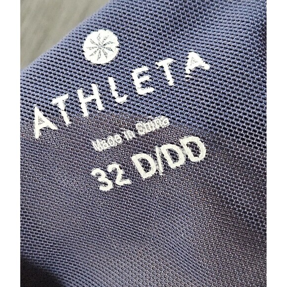 Athleta Blue Fiji Blousy Tankini Set Top 32 D/DD Bottoms XS  Wired Racerback - Picture 10 of 11